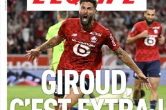 91分钟绝杀！38岁大吉鲁吐舌绕场狂奔：法甲连续2轮破门 破1纪录