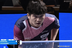 3-0！樊振东率队晋级欧冠8强，单局红11-1，模仿C罗庆祝，全队手拉手谢场