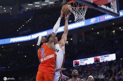 亚历山大29+5+8维金斯23分 雷霆灭热火3连胜