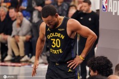 勇士官方确认库里股四头肌挫伤 一周后接受复查