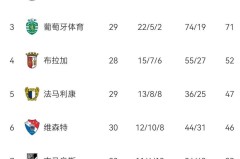 本菲卡2-1绝杀葡体！30轮不败升第二杀回欧冠区，葡超积分榜出炉