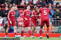 英超-恩古莫哈破门萨拉赫建功 利物浦2-0富勒姆止三连败